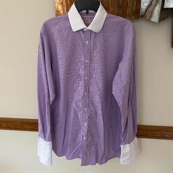 PINK Victoria's Secret Other - Mens’s PINK purple dress shirt 16 1/2 36
